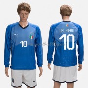 Voetbalshirt Italië 2018 Del Piero 10 thuis tenue lange mouw..